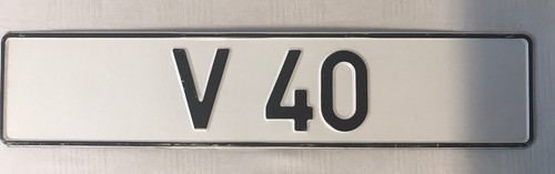 Werbenummernschild volvo v40 - v40, v