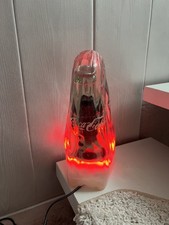 Org Coca-Cola Deko Lampe mit Beleuchtung + Kabel Flasche in Eis 26cm