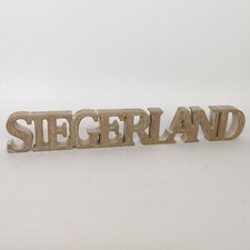 Schriftzug Siegerland Holz