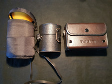 Objektivköcher leder 8x9cm/Nylon 9x15cm und Tasche 8x8x13