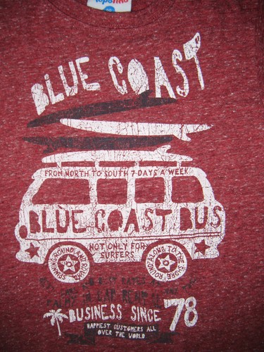 Topolino shirt surfer bus - topolino, t-shirt