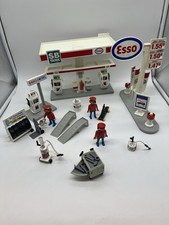 PLAYMOBIL 3439 ESSO Station Tankstelle mit Figuren und viel Zubehör 