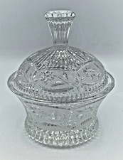 alte Glas-Dose mit Deckel