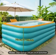 POOL - SWIMMING POOL NEU - 175 x 75 x 260cm INDOOR - OUTDOOR UNBENUTZT UVP