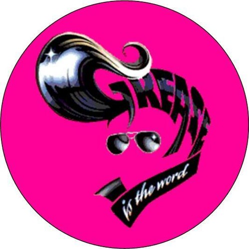 Grease the musical button - musical.,