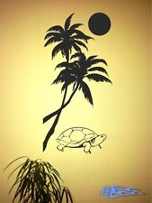 Wandtattoo Palmen Schildkröte
