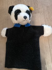 Steiff Handpuppe Panda Bär mit Knopf und Fahne Nr. 6454/27!