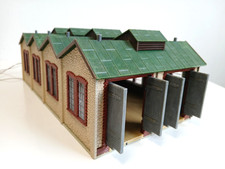 Faller - Lokschuppen 2-ständig - B-158 - H0 - Gebäude Häuser Haus ---- CG 1124