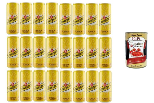 Schweppes tonic water 24x330ml - water,
