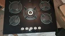Gaskochfeld 5 Flammen Glaskeramik Gasherd Einbauherd Erdgas Propangas LPG/NG Gas