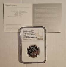 Großbritannien 2020 Silber PP Brexit 50p Münze, EU Austritt BRITEXIT NGC PF68
