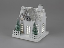 Winterhaus mit led beleuchtung - mit,