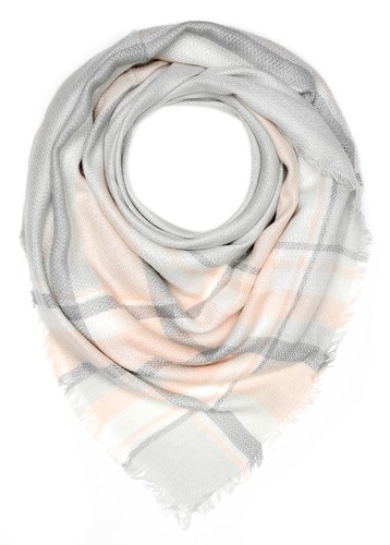 Damen strickschal kariert - damen,