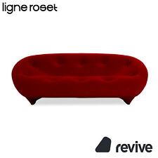 Ligne Roset Ploum Stoff Zweisitzer Rot Sofa Couch