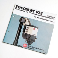 Leitz Focomat V35 Prospekt Broschüre