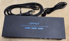 HDMI DP KVM-Switch 4K@60Hz Dual Monitor, 2 Pcs, USB 3.0