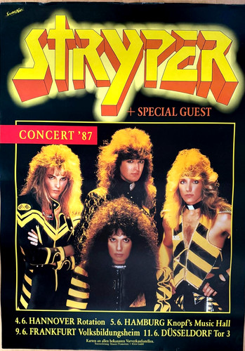 Stryper 1987 tour orig - ,