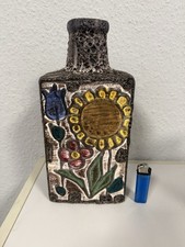 Tolle Scheurich FAT LAVA Vase 281-30 Sonnenblume 30 cm 70er Jahre top Zustand