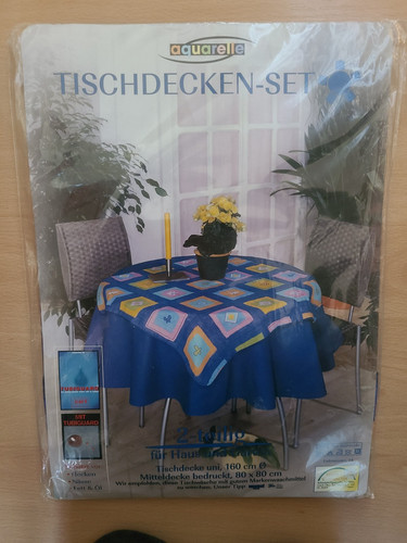 Tischdecke teiliges set blau - tischdecke, 2-teiliges
