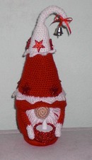 Wichtel Zwerg Gnom Handmade Weihnachtswichtel Weihnachten  30 cm rot Teelicht