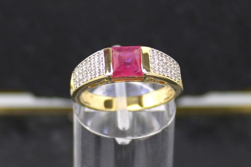 Rubinring silberring 925er - rubinring,,