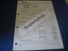 Fichtel & Sachs Einbaumotoren Moped, Mokick orig.  Bosch Service-Liste, ET-Liste