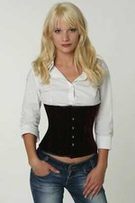 Korsett Corsage Samt Rot extra