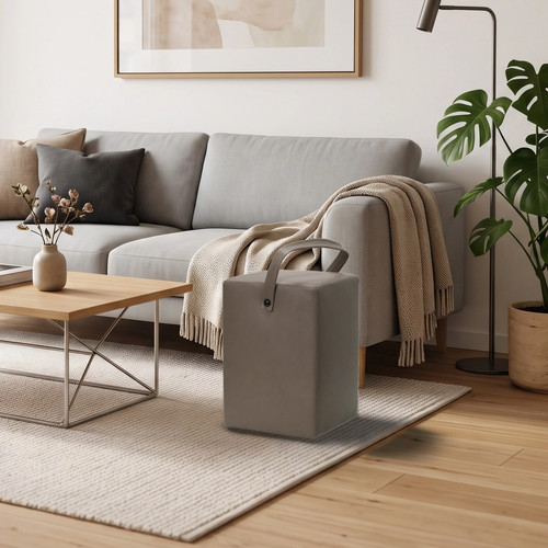 Hocker linus taupe aus - linus,