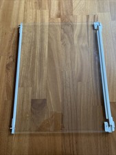 Glasplatte LIEBHERR 7272636 495x400mm mit Leisten für Auszugsschiene Gefrierschr
