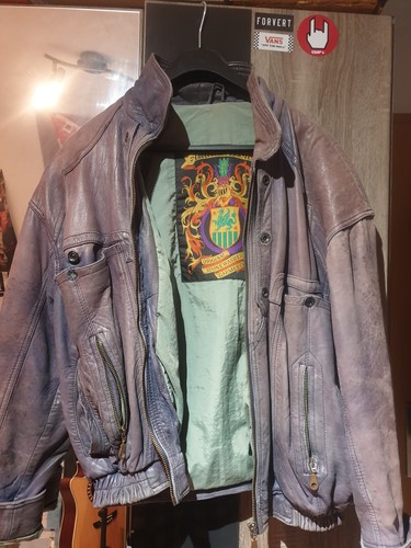 American basics lederjacke - american,