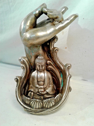 Bronze statuette buddha - bronze, a