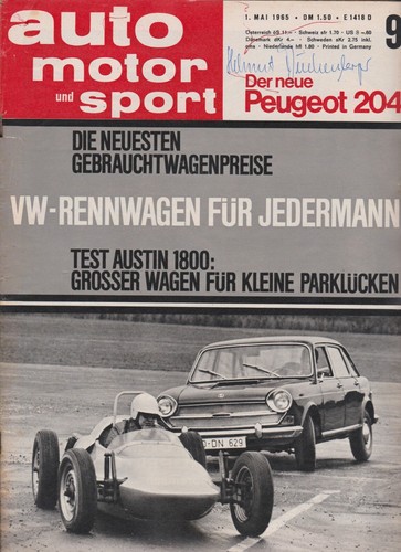 Auto motor sport heft - motor, mai