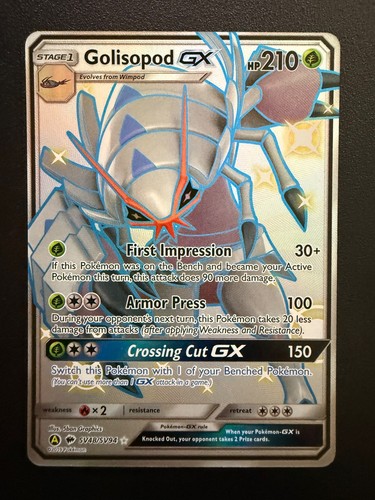 Golisopod shiny holo rare - golisopod, gx