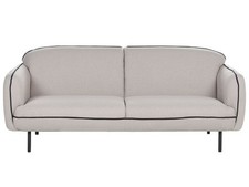 3-Sitzer Sofa Stoff grau mit