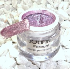 Jolifin UV  LED Farbgel Farbe Sparkle Pastell Lavender  Nagelstudio Gel Neu