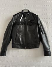 GAS Motorradjacke Herren schwarz aus hochwertigem Leder.   SALE 60%