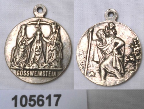 Schöne versilberte medaille - schöne,