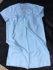 Damen Robe Negligee Nachthemd Nachtkleid Gr. 48/50 hellblau