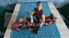 Harley Motorrad mit Mann Deko