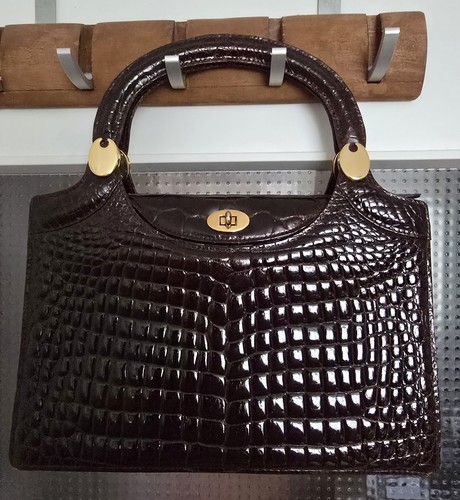 Vintage handtasche damen leder - handtasche,