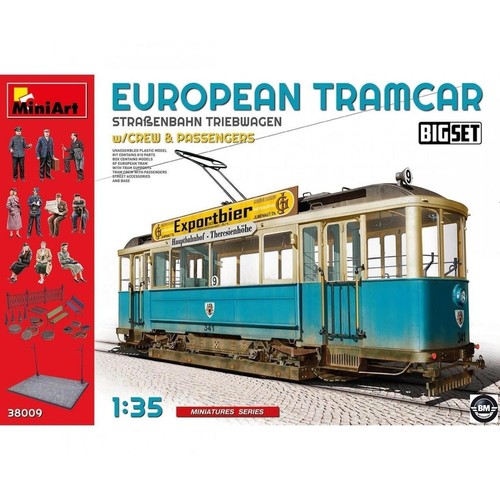 Miniart european tramcar - miniart,