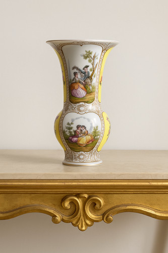 Antike dresdner porzellan - antike, vase