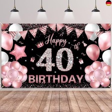 40.Geburtstag Banner Roségold