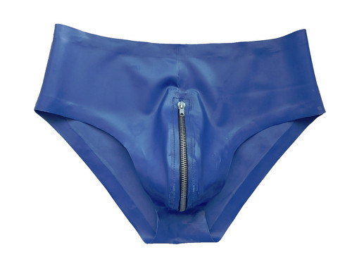 Latex slip herren - slip, blau
