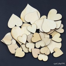 100 holzherzen 4cm mix - holzherzen,