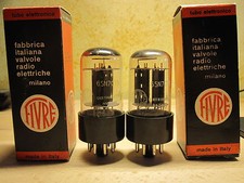 #6SN7 #GTB #FIVRE ITALY #NIB #45° #1950’s #TUBE #VALVE #LAMPE #ROHRE #PHONO B 65