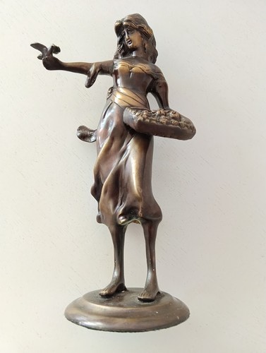 Bronzefigur jugendstil frau - jugendstil,