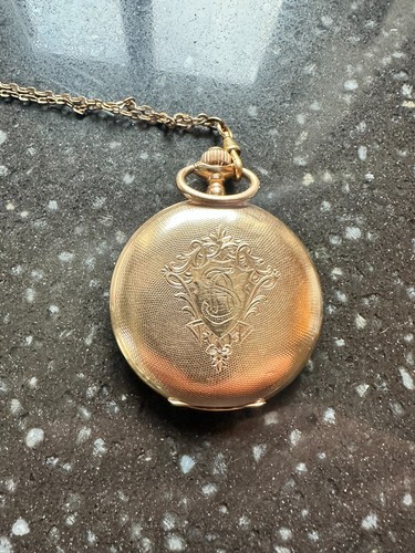 Antike 585 gold taschenuhr mit - antike,