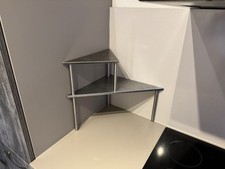 Schickes kleines Echregal aus Edelstahl für die Küche, etc. 