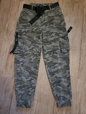 Mädchen/ Damen Cargohose Gr M, Militär, Camouflage, ein Seitentaschen-Band fehlt